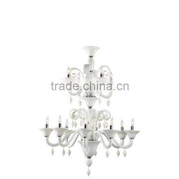 Casanova Crystal Chandelier Mosaic Glass Fish Flower Pendant Light Dimmable Led Art Chandelier photo-6