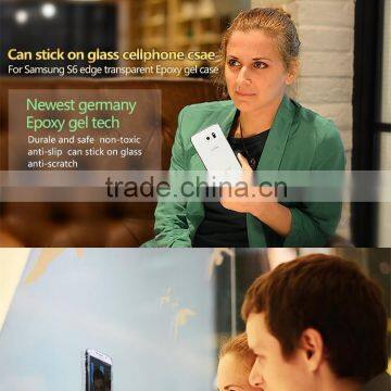 With no Finger Print and Waterproof Transparent Gel PC Case for Samsung for Samsung S6 Edge photo-6