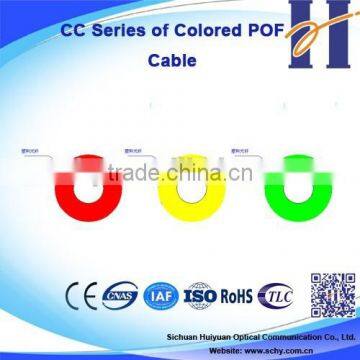 Excellent Flexibility Colored POF Cable Plastic Optical Cable