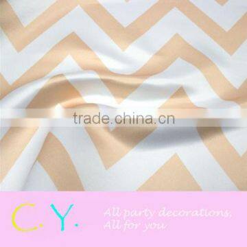 Chervon Printing Tablecloth White/Blush