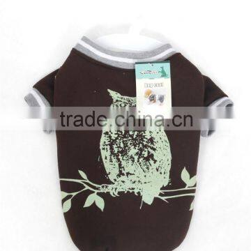 Dog Coat With Owl Print Glow in Dark 2015 New Design