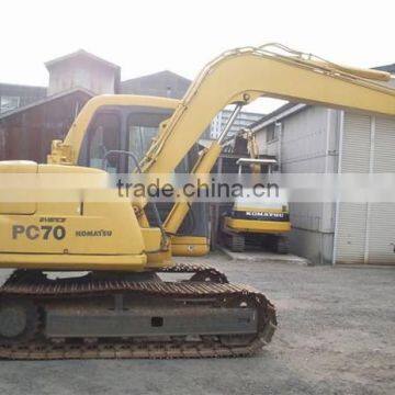 used japan produced komatsu PC70 mini crawler excavator for sale