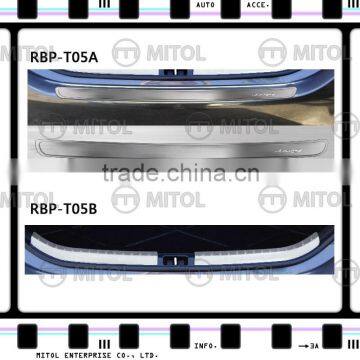 For TOYOTA COROLLA Rear Bumper Protector, Door Sill Plate, Door Sill Scuff Plate, Sill Tread Plate