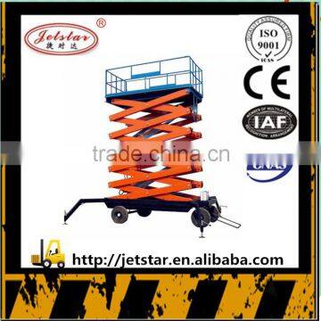 12M Height Hand Hydraulic mobile raising lift platform