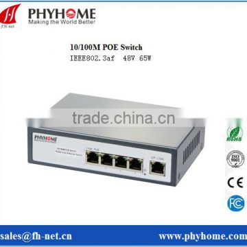 4 ports 10/100M POE switch