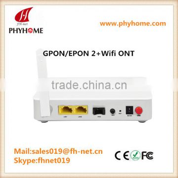 2 data port with wifi GPON ONT/HGU compatible with HUAWEI OLT