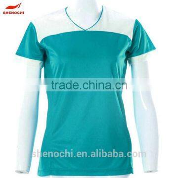 Dongguan OEM Sublimation T-shirt Wholesale Sport Wear Women t Shirt 2015