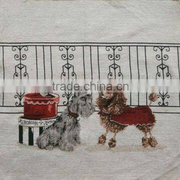 Jacquard Cushion Polycotton Cushion for Home &hotel Decoration &promotion&gift White Rose Design-37