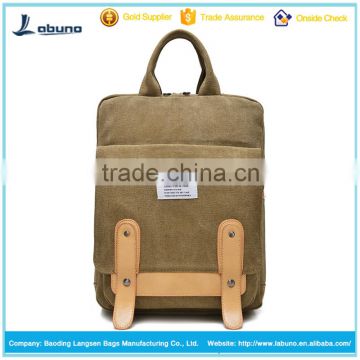 2016 fashion wholesale hand bags school travelling canvas backpack bags