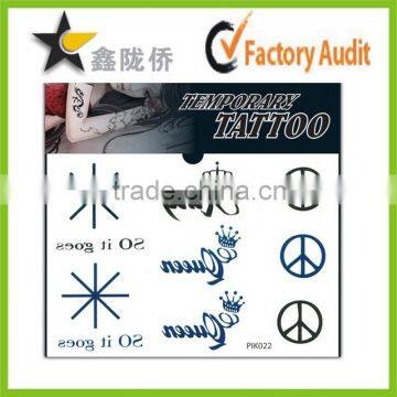 2015 body jewel metallic temporary body tattoo sticker