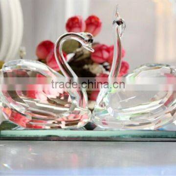 Delicate Crystal Swan for Nice Crystal Gift Home or Wedding Decoration photo-4