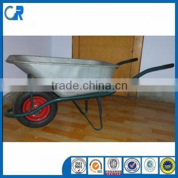 WB6203 Russia Market Galvanized Zinc-plated Wheelbarrow