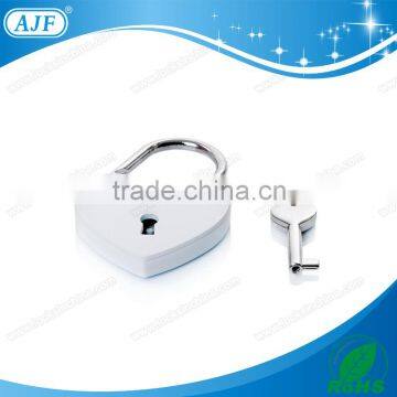 TUV Passed AJF 2016 the Newest Popular Product of Shiny White Color Wish Love Heart Lock,Liebesschloss,cadenas photo-5