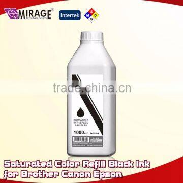 Saturated Color Refill Black Ink for Brother Canon Epson