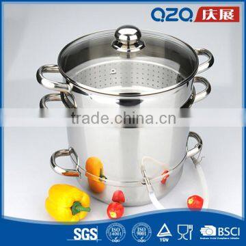 26cm Stainless Steel Fruit Steam Silver Juice Pot photo-2
