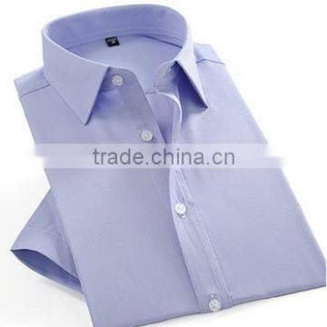 fancy design mens long sleeve contrast collar and cuff with pocket dress shirt blue