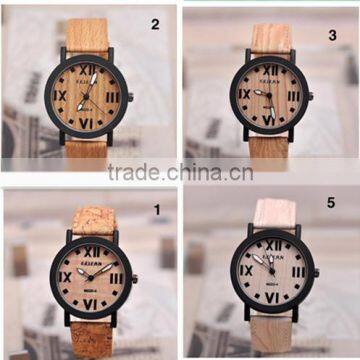 Top Quality Luxury Wood Watch Leahter Strap Quartz Analog Men Women Wooden Wristwatch Relogio Feminino Clock