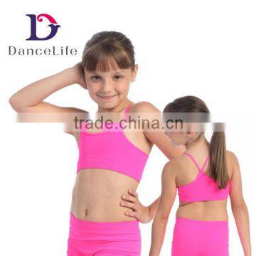 C2423 Popular child camisole child dance tops kid ballet dance top