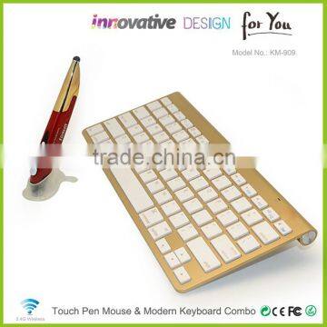 New inventions 2.4g slim laptop wireless keyboard and mouse