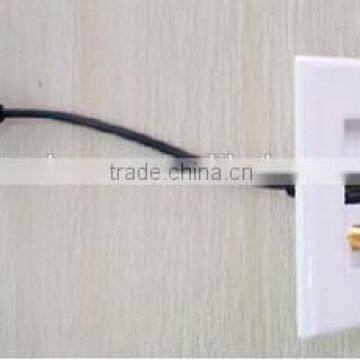 Hot selling HDMI wall plate with one F connector and one cable