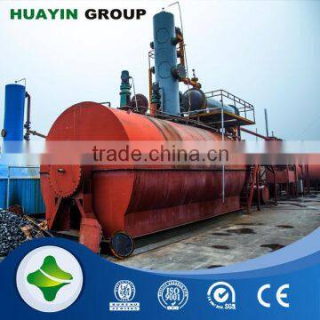 Zero emission pyrolysis oil distillation plant