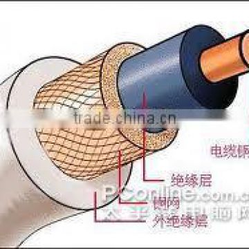 Copper RG6, RG59, RG7, RG11 PE/PVC Coaxial Cable communication cable