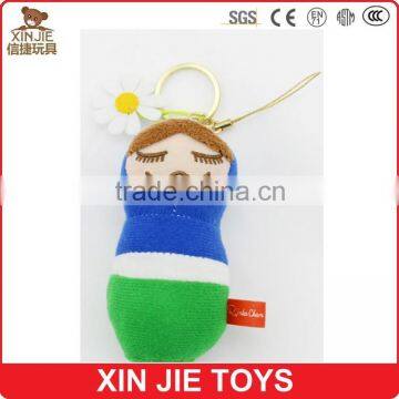 10cm plush mascot doll keychain 8inch soft mascot doll 100% polyester material mascot toys