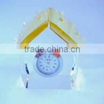 Cheapest K9 Crystal decorative desk Clock In Bulk