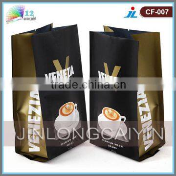 quad sealed coffee packaging bags