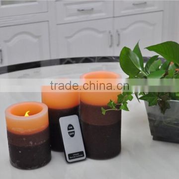 Remote Control Real Paraffin Wax LED Candle Light