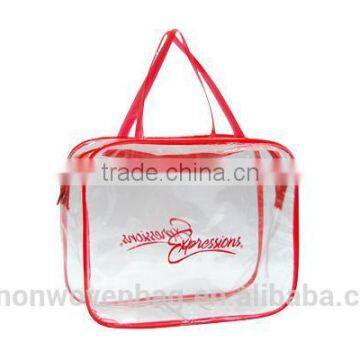 Customized Gift Transparent Shopping PVC Tote Bag