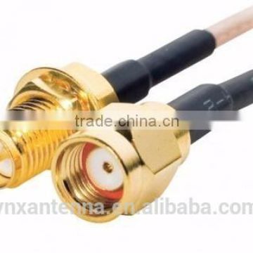 RP-SMA male to RP-SMA female bulkhead with 150MM RG178 cable for SMA antenna