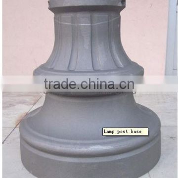 Cast aluminium decorative split base