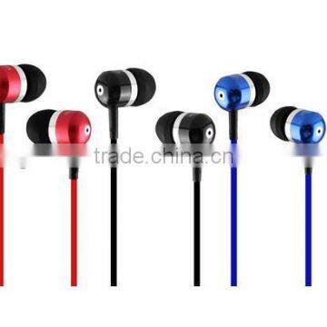 The colourful metal earbuds earphone for MP3