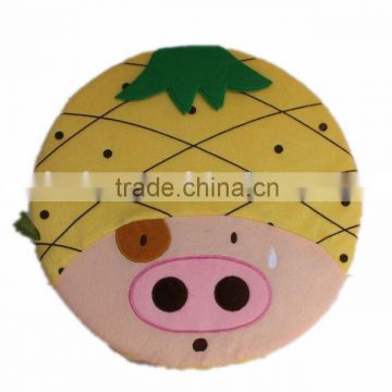 plush pig pad/seat pad/stuffed pad toy/plush animal pad