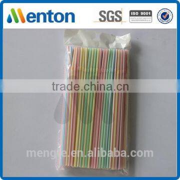 yiwu high quality 5mm plastic straiped flexible straw