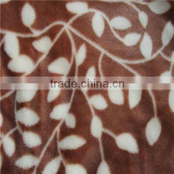 Maple leaf of printed fleece blanket