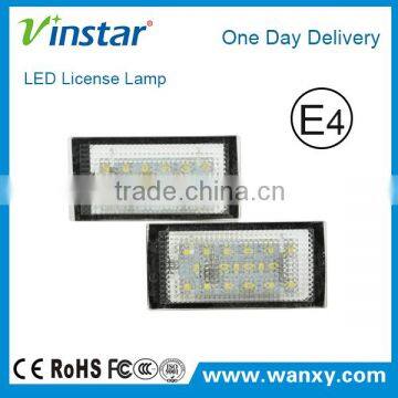 Vinstar LED License Plate Lights for E46 2D tail light replacement light with E mark