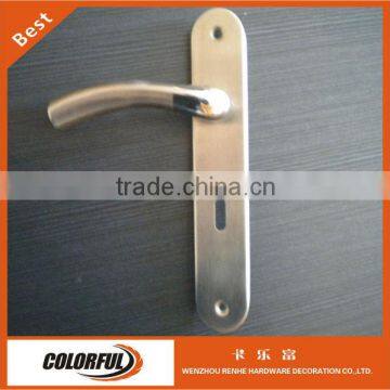 stainless steel lever handle on BB plate,,mortise stainless steel door lock