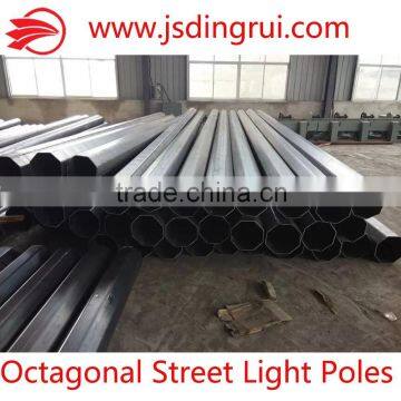 Supply Octagonal street light/lamp poles Octagonal steel poles 6-12m