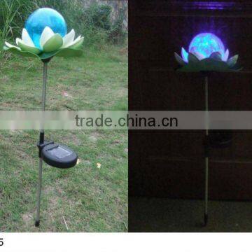 Lotus globe solar garden light SO30105