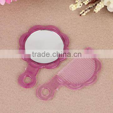 Two Sets Hair Comb and Mirror for Promotional Gift Girls Hair Accessories photo-3
