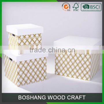 BOSHANG Wooden Packaging Storage Boxes Custom logo