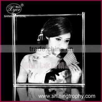 fashionable 3d laser crystal photo image