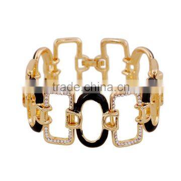 2015 New Chain 18k gold plated bracelets bangles for Women Jewelry Imitation Gemstone bracelets bangles