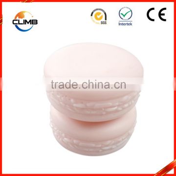 Beautiful Custom Pink Cute 10g Macaron Cake Empty Cosmetic Jar Packaging for Cosmetic Products,Cosmetic PP Empty Jars for Face