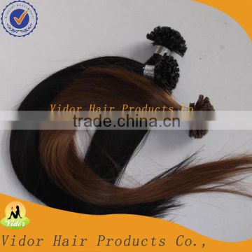 Wholesale Top Grade U-tip Hair Extension 100% virgin remy brazilian human hair extension