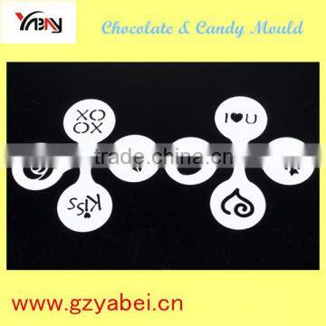 YT01 Cake decoration stencil set 8 /Capuchino