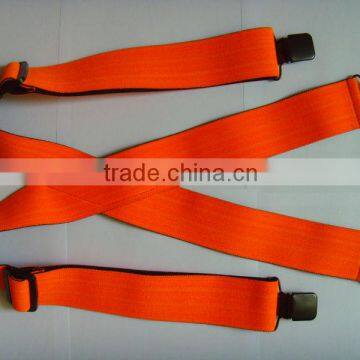 Orange Solid Colour Suspenders