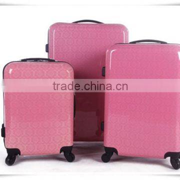 customized printing travel luggage case lightweight hard abs trolley case